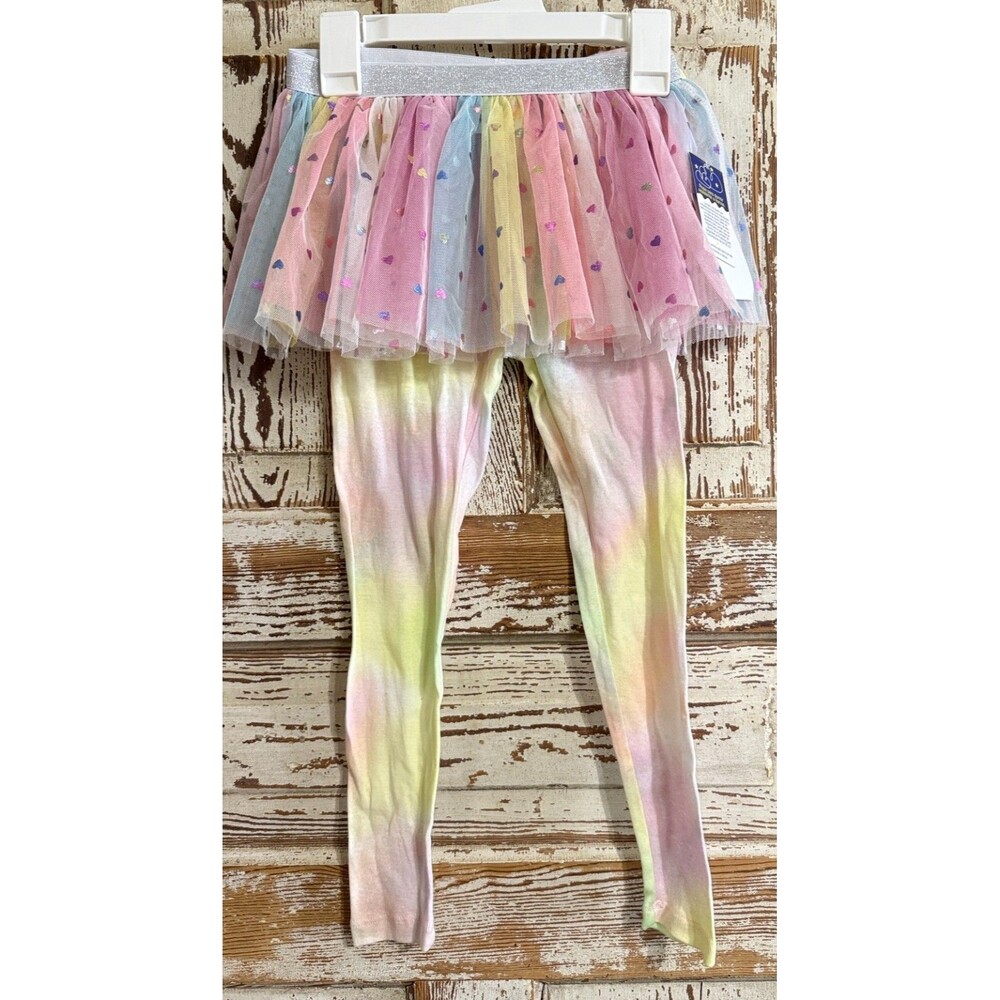 Girl's bmagical by btween Pajama Pants w/ Tutu - Rainbow - Size 6